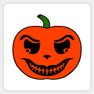 EVIL Happy Halloween Pumpkin Sticker